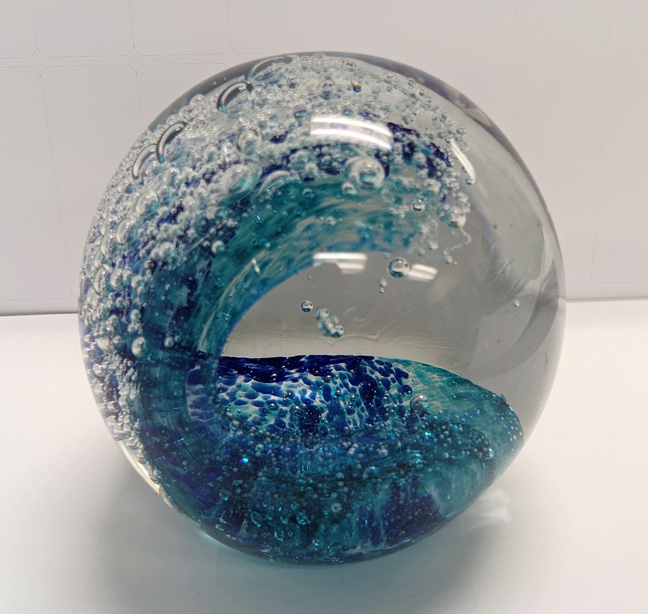 Amazon.com: SPI Azure Wave Art Glass Sphere : Home & Kitchen